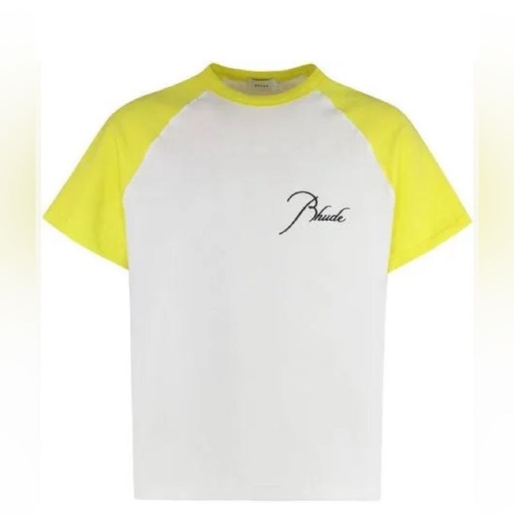Rhude Pique Raglan Tee | Neon Green